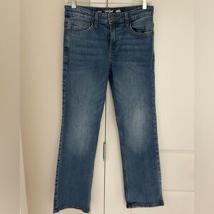 Girls Cat & Jack Stretch Bootcut Jeans, Size 14 Adjustable Waist, Boot Cut
